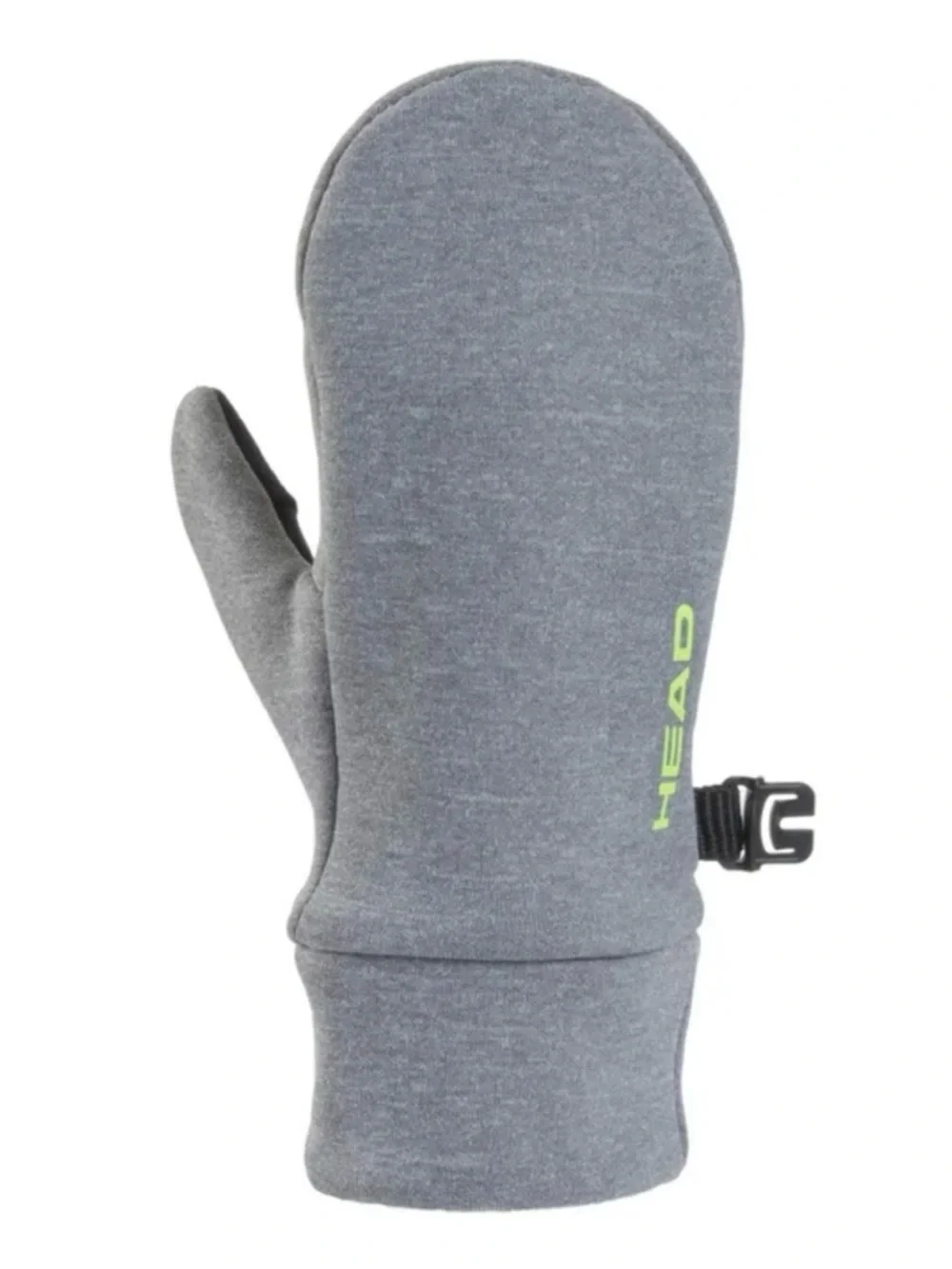 HEAD Gray Mittens with Neon Green Accents XS